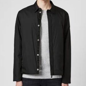 AllSaints Drenon Jacket Nylon Black M Ramskull Overshirt